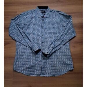 Mens Maceoo‎ Geometrical Cotton Button Down Casual Long Sleeve Shirt